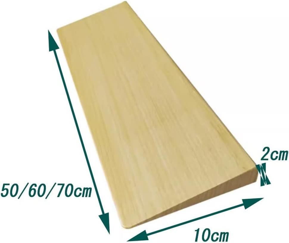 GeRRiT Wood Threshold Ramps Portable Solid Wood Curb Ramp Lightweight Door Step Ramp 1Cm 1.5Cm 2Cm 2.5Cm 3Cm 3.5Cm Rise Access Ramps/18 * 70 * 3.5Cm (Size : 10 * 50 * 2Cm)