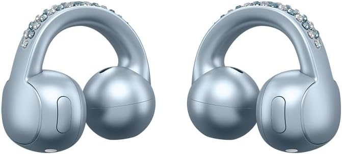 Motorola Moto Buds Loop with Sound by Bose with Crystals by Swarovski® - (Ice Melt Blue)