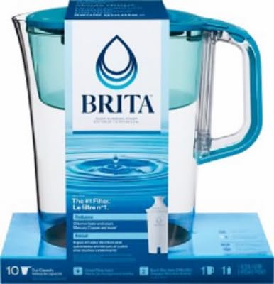 Brita 50686 Water Filter Pitcher + Filter, 10 Cup Capacity - Quantity 2