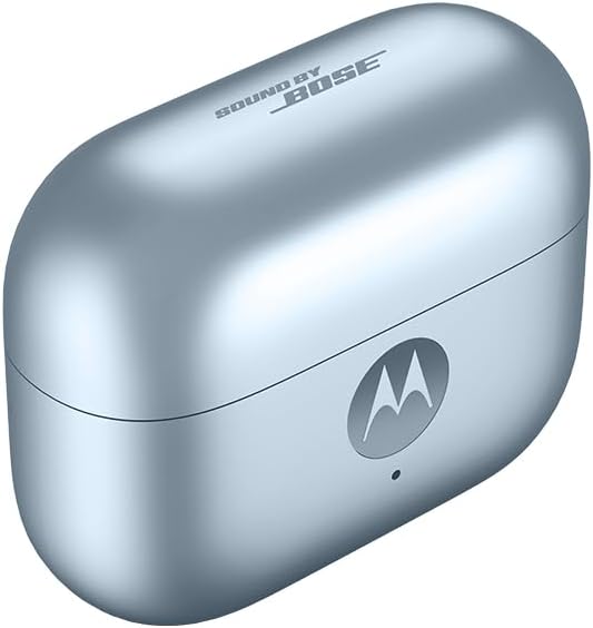 Motorola Moto Buds Loop with Sound by Bose with Crystals by Swarovski® - (Ice Melt Blue)