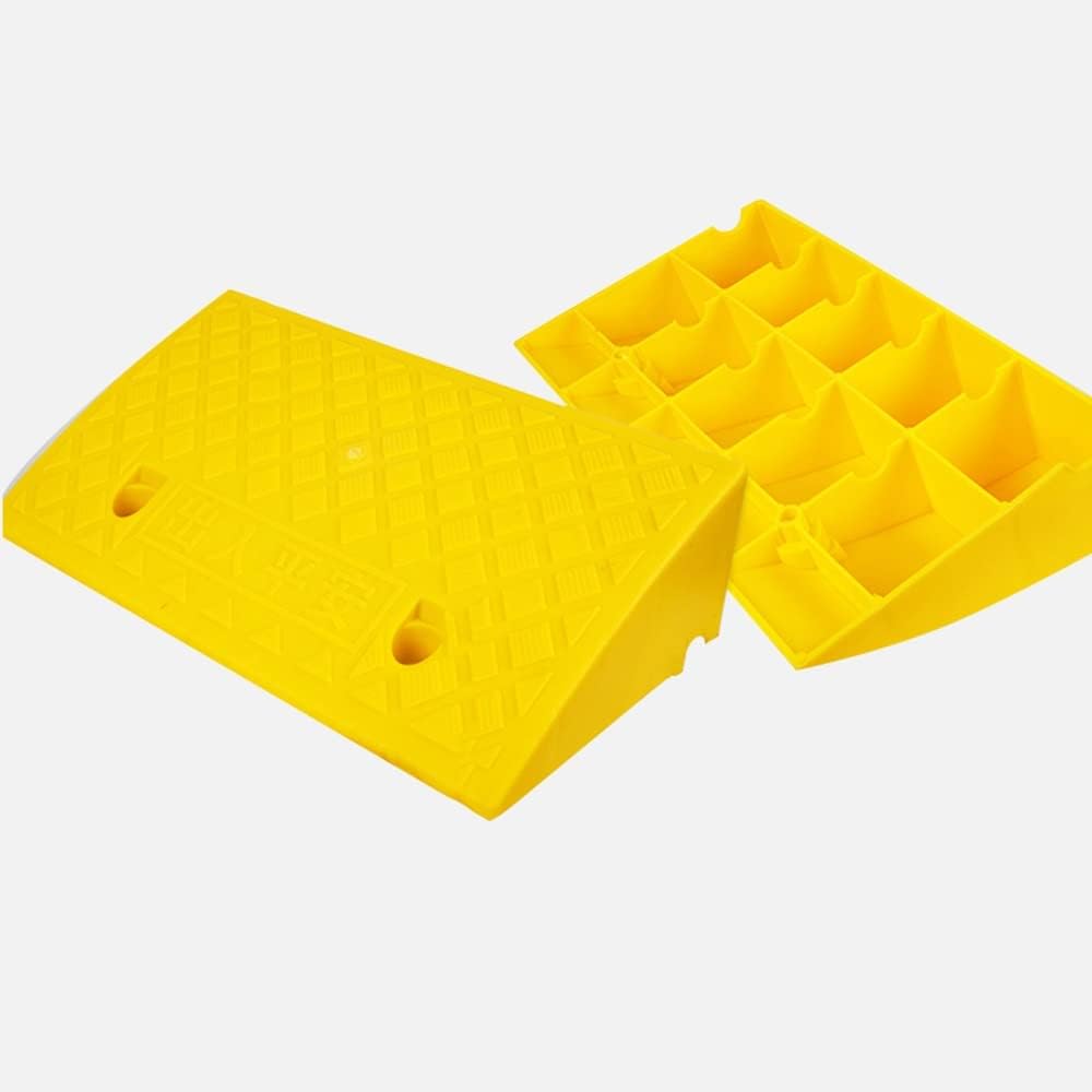 X2 Portable Curb Ramp with Bolts, 1.2-8.7inch Plastic Driveway Curb Ramps for Low Cars, Lightweight Kerb Ramp for Threshold Entry Doorways Sidewalk (Color : A, Size : 19.6x10.6x4.3in-50x27x11c
