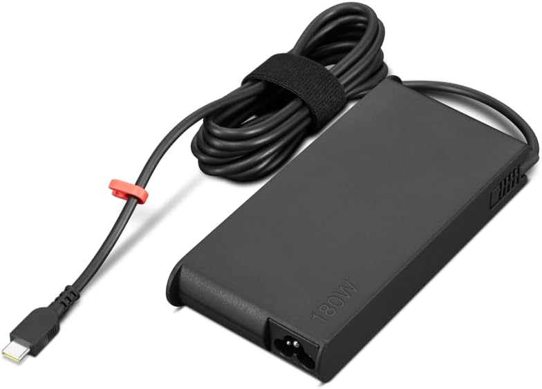 Lenovo ThinkPad Mobile Workstation 180W USB-C GaN Slim AC Adapter for ThinkPad P16 Series-P16 G3 21RQ 21RR, ThinkPad T16g Series-T16g G3 21V5 21V6, ADL180YGSLC3A, SA10R17032, 5A11K67872.