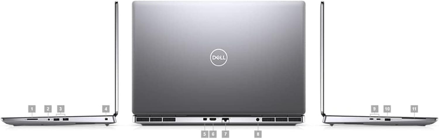 Dell Precision 7760 Workstation Laptop | 17.3' 1920x1080 FHD | Xeon W - 11955M - 1TB SSD Hard Drive - 64GB RAM - Nvidia RTX A5000 | 8 cores @ 5 GHz - 16GB GDDR6 Win 11 Pro Silver (Renewed)