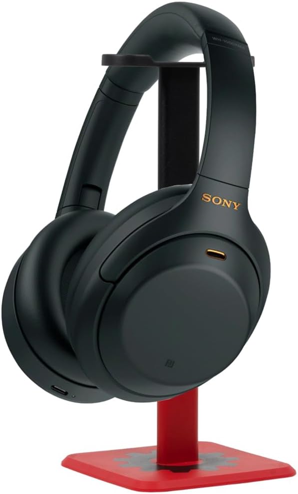 Sony WH-1000XM4 Wireless Premium Noise Canceling Overhead Headphones with Mic for Phone-Call and Alexa Voice Control, Black WH1000XM4 Bundle with Deco Gear Pro Audio Headphone Stand