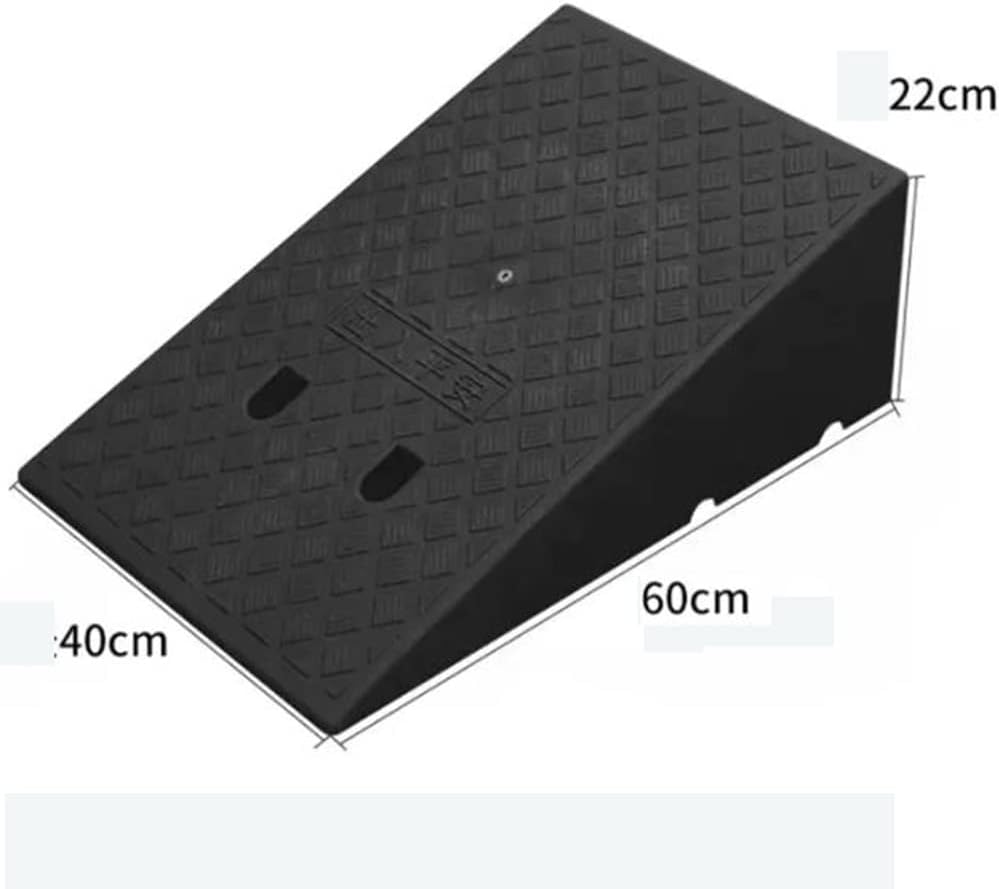 Curb Ramp Lightweight Kerb Ramps, Threshold Ramp Portable 3' - 9' High Driveway Curb Ramps, Driveway Ramp Plastic Wheelchair Ramp for Driveway (Color : Y, Size : 40cmx60cmx22cm)