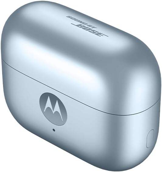 Motorola Moto Buds Loop with Sound by Bose with Crystals by Swarovski® - (Ice Melt Blue)