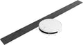 Rubber Ramps Threshold Ramp, Home Wheelchair, Plastic, Suitable for Entrances, Doorways, Bathrooms(Svart,8 * 2.5cm/3.1 * 1in)