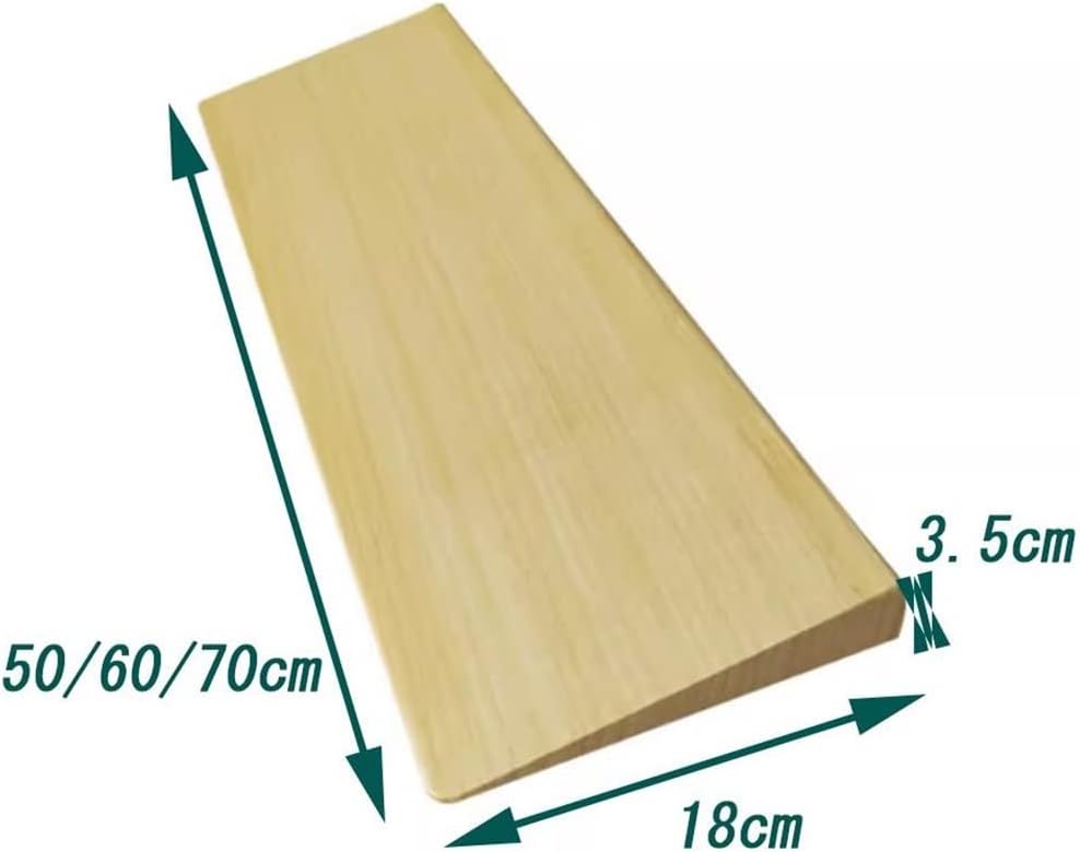 Wood Threshold Ramps Portable Solid Wood Curb Ramp Lightweight Door Step Ramp 1Cm 1.5Cm 2Cm 2.5Cm 3Cm 3.5Cm Rise Access Ramps/18 * 70 * 3.5Cm (Size : 18 * 60 * 3.5Cm)