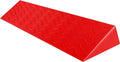 39' Wide Rubber Wheelchair Ramp for Home Steps/Door with Non Slip Textured Surface 3' Rise Threshold Ramp Curb Ramp Red 99 * 18 * 8cm