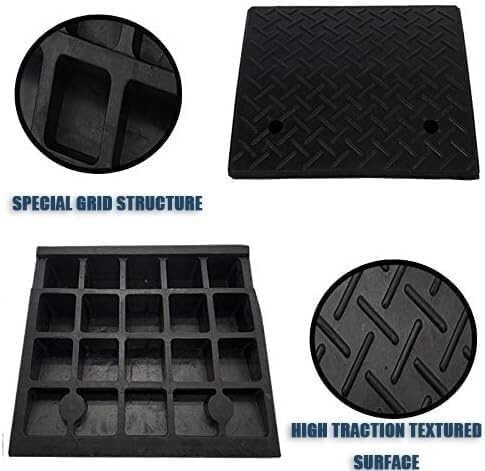 Rubber Ramps Rubber Threshold ramp, Portable Kerb, Non-Slip Transition(100 * 25 * 4cm/39 * 10 * 1.6in)