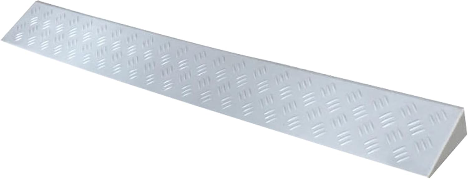 Portable Threshold Ramps, 3-9cm High, Indoor Curb Ramps, Non-Slip Kerb Ramp for Threshold Wheelchair Scooter Sweeping Robot, Door Step Accessible Rise Channel Mat (Color : Grå, Size : 100x8x3cm/39x3