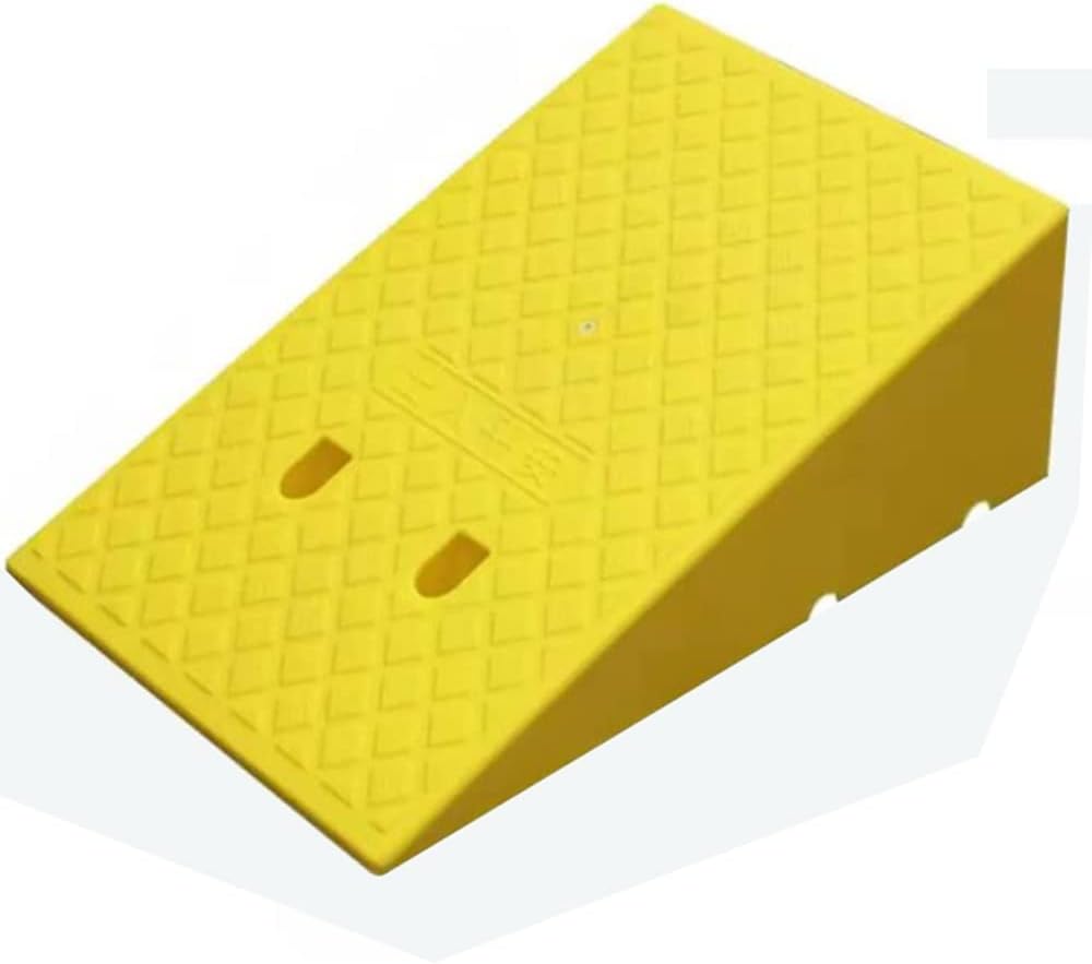 Curb Ramp Lightweight Kerb Ramps, Threshold Ramp Portable 3' - 9' High Driveway Curb Ramps, Driveway Ramp Plastic Wheelchair Ramp for Driveway (Color : Y, Size : 40cmx60cmx22cm)