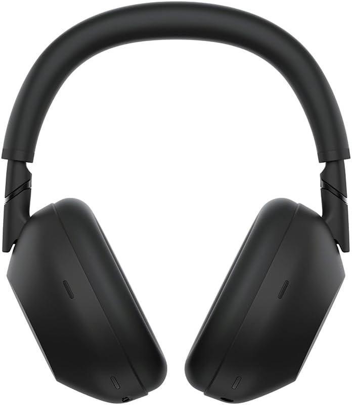 Sony WH-1000XM6/B Best Wireless Noise Canceling Headphones Black Bundle with Deco Gear Wood Headphone Display Stand Secure Tabletop Holder/Gaming Headset Hanger