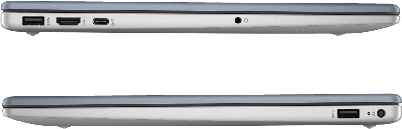 HP 15.6' HD Touchscreen Laptop with Fingerprint Reader, Intel Quad-Core N Processor, 4GB RAM, 128GB SSD Storage, Type-C, HDMI, Backlit Keyboard, W11 (Renewed) Parent (Blue)