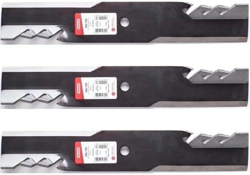 396-726 Oregon G6 Gator Lawn Mower Blade 3Pack 52inch Compatible with Gravely ZT XL 52, ZT X 52-918015, 918011,32022, 32022A, 32022HD, WM132022,10715, 11633, 539100341, 539105712,1-303495
