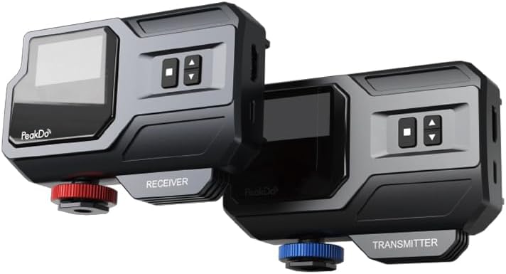 Wireless HDMI Transmitter and Receiver 4K,Wireless HDMI Extender with LED Screen,Streams Video&Audio from Camera/Laptop/Phone/Game Consoles to Monitor/Projector/TV,0.25MS Latency,100FT Range