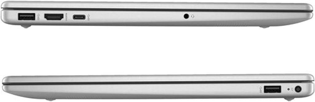 HP 15.6' Portable Laptop, HD Display, Intel Quad-Core N200 Processor, 16GB RAM, 128GB Storage, Wi-Fi 6, Webcam, HDMI, Numeric Keypad, Windows 11 Home, Silver (Renewed)