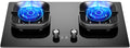Propane Stove,2 Burners Portable Propane Stove,tempered Glass Gas Cooktop,Maximum 17742.4BTU Suitable for Home Kitchens and Dining Rooms (Color : LPG)