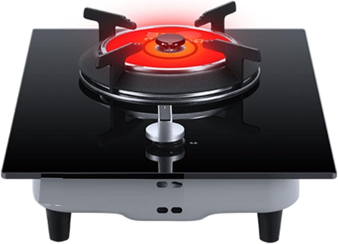 Single-Burner Gas Stove, Natural Gas/liquefied Gas Available, with Flameout Protection,for Tailgating, Seafood Boil,Home Brewing(NG)