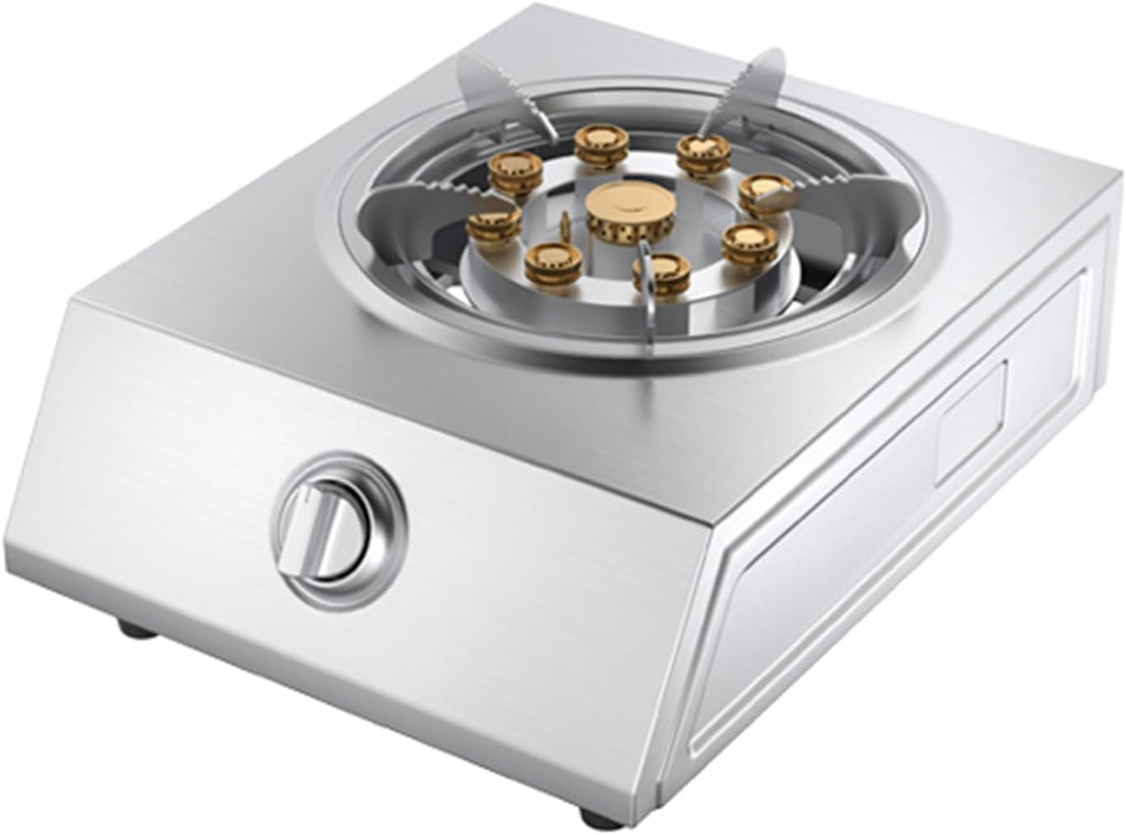 Gas Cooker 1 Burner,7.5KW Stainless Steel Gas Stove,Gas/LP Gas Conversion Stove,with Flameout Protection,for Home Kitchen(LPG)