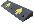 Car Driveway Rubber Curb Ramps, Recycled Rubber Power Threshold Ramp, for Sidewalk, Usable As Wheelchair Ramp,Threshold Ramp, Ramp Ramps (One Color 100 * 25 * 4Cm(39.3 * 9.8 * 1.5In))