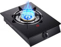 Commercial Gas Stock Pot Range,Glass Nine-Burner Single Stove [Tube + Clamp],for Seafood Boil,Home Brewing(LPG)
