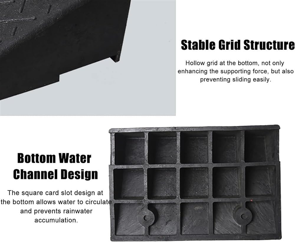 Kerb Ramps, Mobility Scooter Ramps, Portable Lightweight Ramps Threshold Ramps, for Garden/Exterior Doors/Doorways/Steps (One Color 4Cm/1.6In)