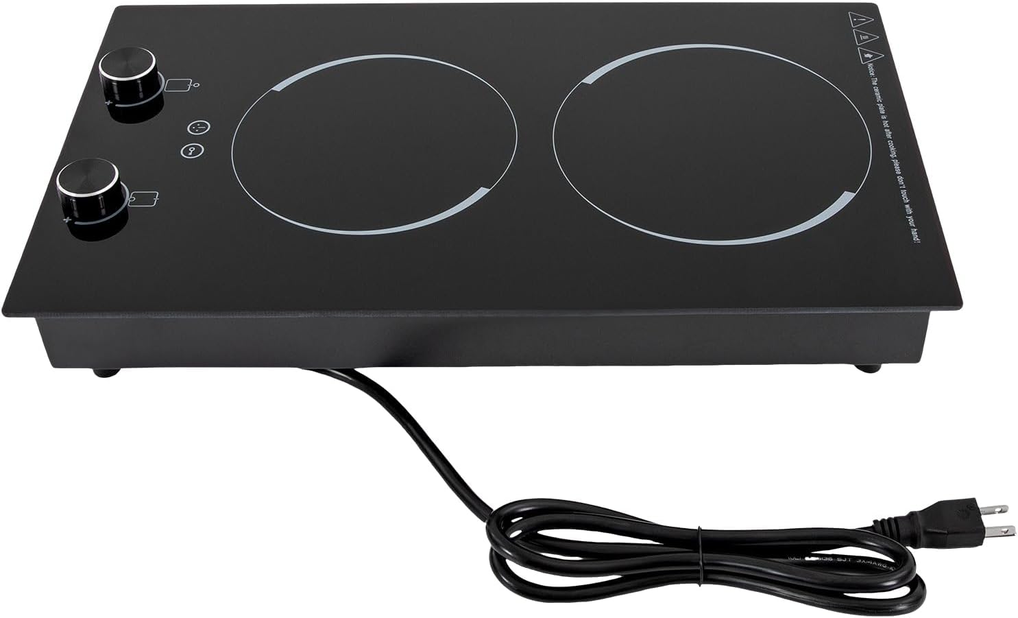 2-Burner Electric Induction Cooktop Stove Top Touch Control w/Child Lock 2100W