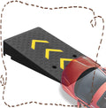 Rubber Threshold Ramp, 6' 7' 8' Rise Driveway Curb Ramps, 11000 Lbs Capacity Entry Ramp Doorway, Non-Slip Wheelchair Ramp, for Car Scooter, Power Chairs, Home Steps(5.9in/15cm)