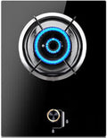 Gas Cooktop with 1 Burner,5.2KW Kitchen Counter Top Stove,NG/LPG Gas Conversion Stove,with Flameout Protection,for Home Kitchen(NG)