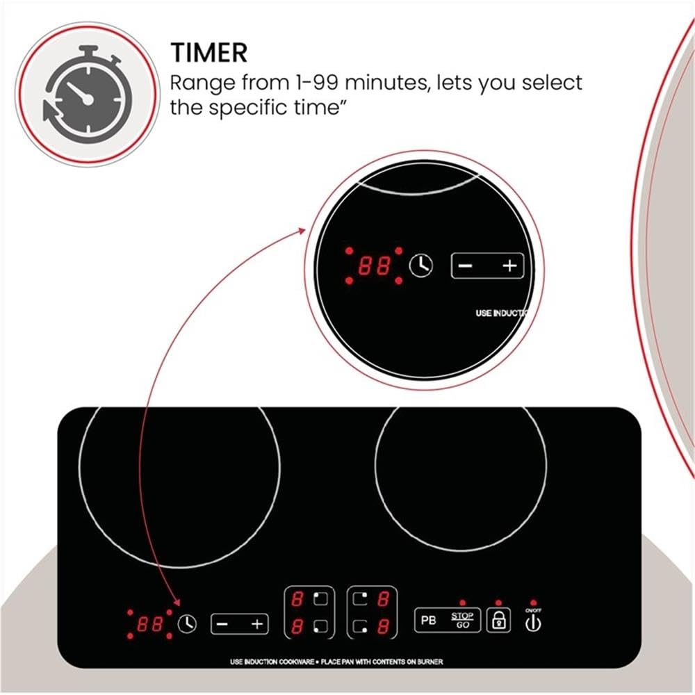 Equator Advanced Appliances 220V - 24' Built in Induction Cooktop 4 Burner