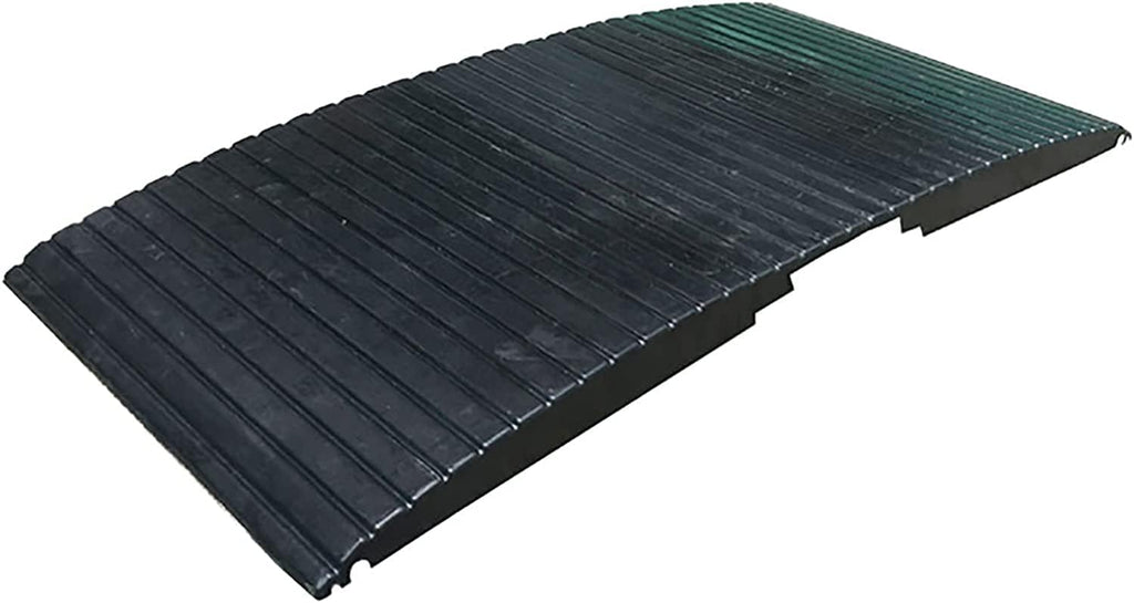 2 Pack Rubber Threshold Ramp, Home Entry Wheelchair Transition Ramp, Mobility Bridge Ramp for Driveway/Sidewalks, Door Ramp for Walkers/Hand Truck