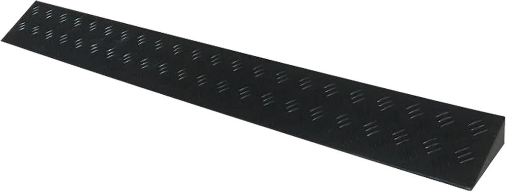 Portable Threshold Ramps, 39cm High, Indoor Curb Ramps, Nonslip Kerb Ramp for Threshold Wheelchair Scooter Sweeping Robot, Door Step Accessible Rise Channel Mat (Color : Svart, Size : 100x9x3.5cm/