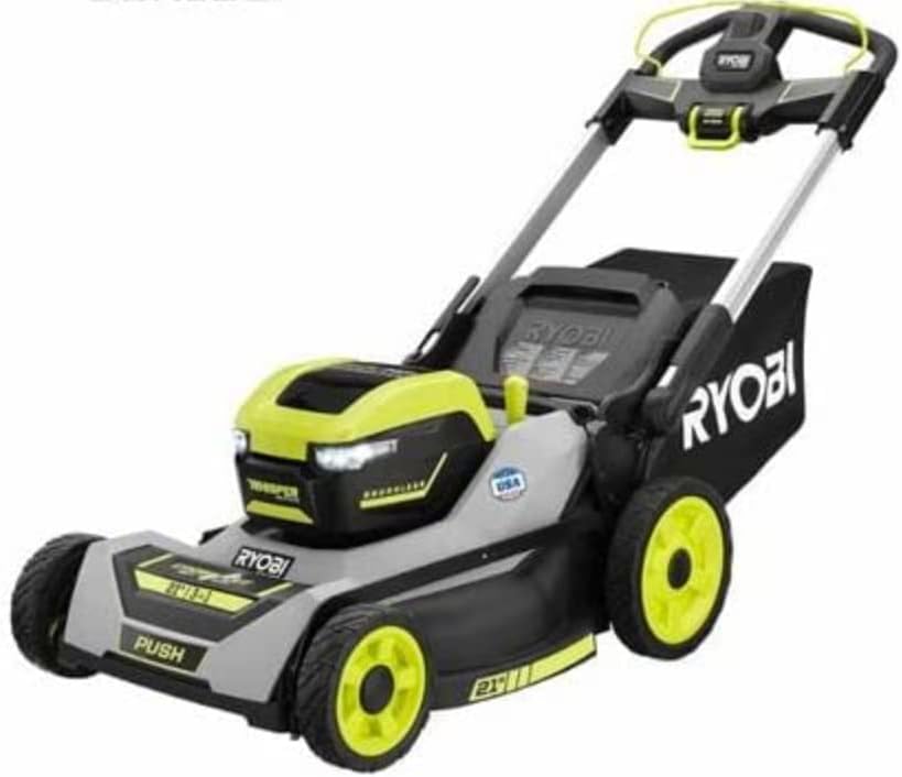 RYOBI 40V HP BRUSHLESS Whisper Series 21IN Walk Behind SELF-PROPELLED All Wheel Drive Law
