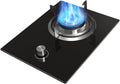 Gas Stove with 1 Burner,5.2KW Gas Cooktop,Kitchen Counter Top Stove,with Flameout Protection,for Natural Gas/liquefied Petroleum Gas(NG)