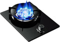 Propane Stove 1 Burner,5.2KW 9-Cavity Gas Cooktop,Auto Ignition,Includes Regulator and Hose,for Camping and Emergency Cooking(Black,LPG)