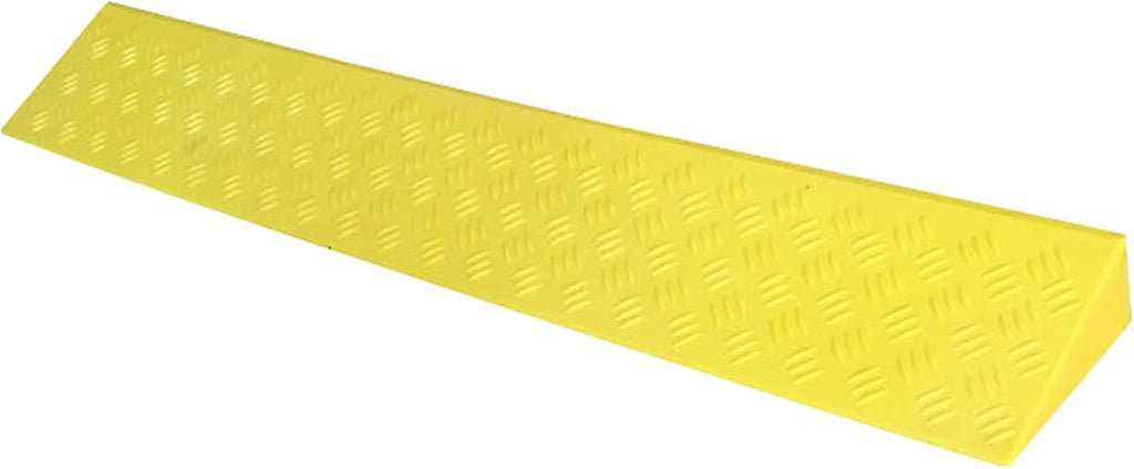 Ramps Portable Threshold Ramps, 3-9cm High, Indoor Curb Ramps, Non-Slip Kerb Ramp for Threshold Wheelchair Scooter Sweeping Robot, Door Step Accessible Rise Channel Mat (Color : Yellow, Size : 100x1