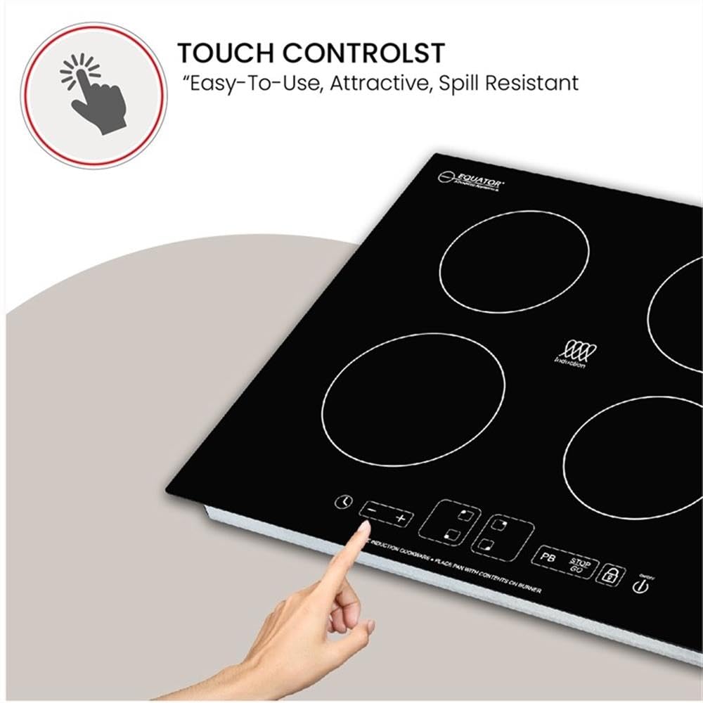 Equator Advanced Appliances 220V - 24' Built in Induction Cooktop 4 Burner
