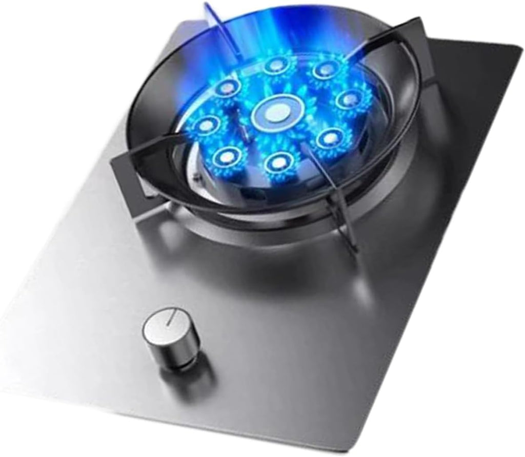 Gas Cooker 1 Burner,8.5KW Stainless Steel Gas Cooker,Gas/LP Gas Conversion Stove,with Flameout Protection,for Home Kitchen Motor Home Camp(LPG)