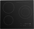 Electric Ceramic Cooktop, 23 Inch 3 Burners Portable Electrics Stove 110V 2600W Desktop or Embedded Electric Hot Plate Built-in Electrics Stove Top with Touch Adjustment Control & Child Safety Lock