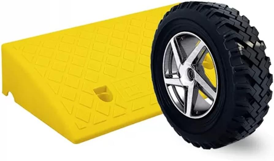 X2 Portable Curb Ramp with Bolts, 1.2-8.7inch Plastic Driveway Curb Ramps for Low Cars, Lightweight Kerb Ramp for Threshold Entry Doorways Sidewalk (Color : B, Size : 19.6x10.6x4.3in-50x27x11c