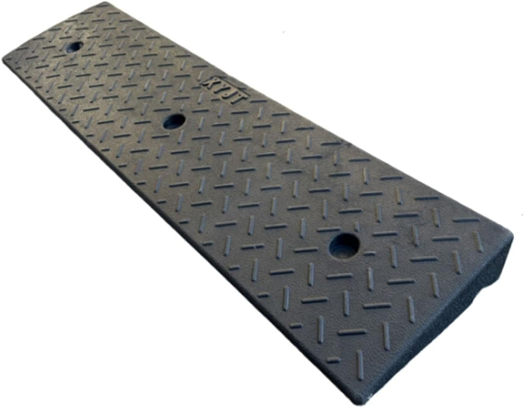 Rubber Curb Ramps for Driveway, Threshold Ramps for Doorways, 3t/6613lb, Non-Slip, for Wheelchairs, Cars, Sidewalks(9.8x3.1in)