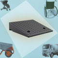 Curb ramp,Driveway ramp, 2' 3' 4' Rise Doorway Threshold Ramp, Heavy Duty Loading for Trailer Truck(H 11CM/4.3')