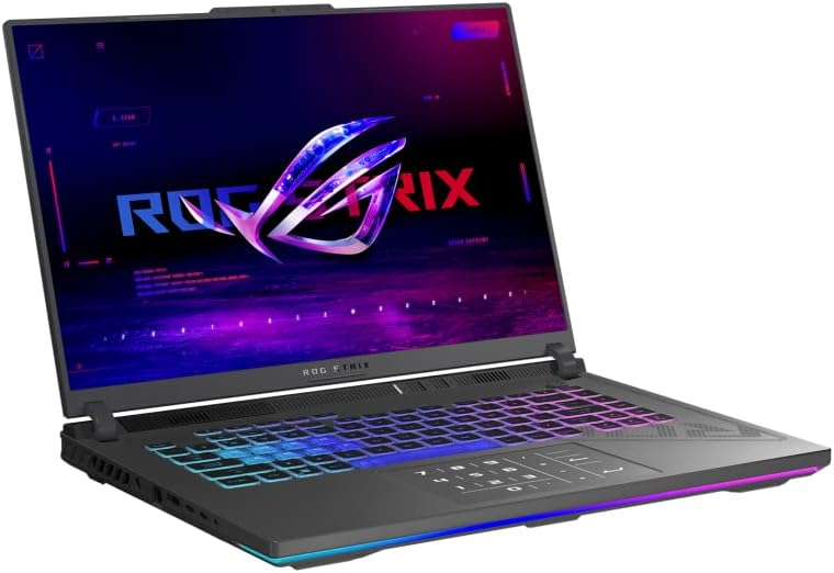 ASUS ROG Strix G16 Gaming Laptop, 16' 1920 x 1200 165Hz, Core i7-13650HX 14-Core, NVIDIA GeForce RTX 4060 8GB, 16GB DDR5, 1TB SSD, Windows 11 Pro, RGB Backlit Keyboard, Thunderbolt 4, Gray