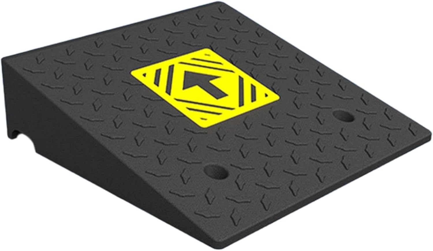 Heavy Duty 6614lb/3000kg Curb Ramp, Non-Slip Surface, Threshold Ramp with Yellow Arrow, Suitable for Car, Motorcycle, Bike, Wheelchair(50 * 50 * 15cm/20 * 20 * 6in)