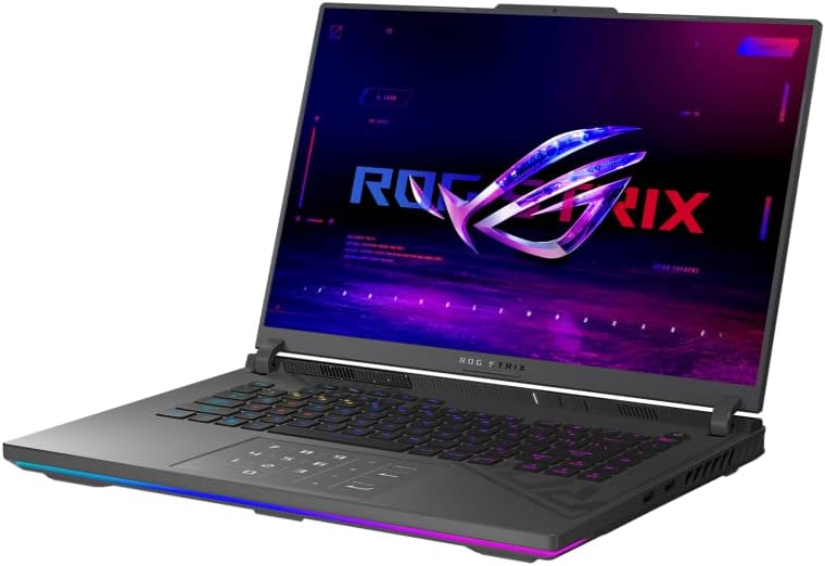 ASUS ROG Strix G16 Gaming Laptop, 16' 1920 x 1200 165Hz, Core i7-13650HX 14-Core, NVIDIA GeForce RTX 4060 8GB, 16GB DDR5, 1TB SSD, Windows 11 Pro, RGB Backlit Keyboard, Thunderbolt 4, Gray