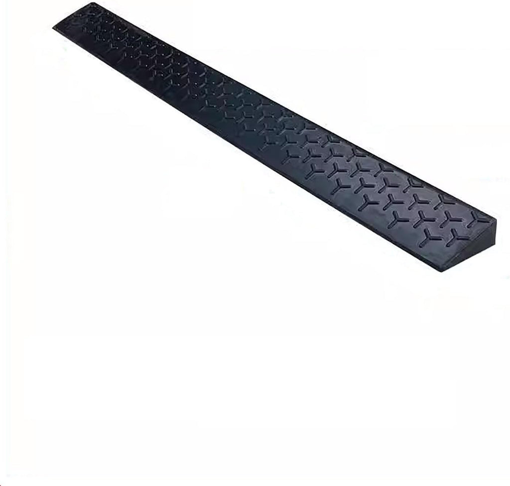 Solid Rubber Ramp Portable Curb Step Pad, Ramps Pad, Threshold Ramp Suitable for Wheelchair, Bicycle, Scooter, etc.(100 * 4 * 9cm/39.3 * 1.5 * 3.5in)