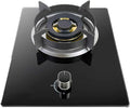 Single Burner Gas Stove,5.2kW Tempered Glass Auto Ignition,LPG/NG Cooktop,with Flameout Protection,for Camping RV Home Outdoor(NG)
