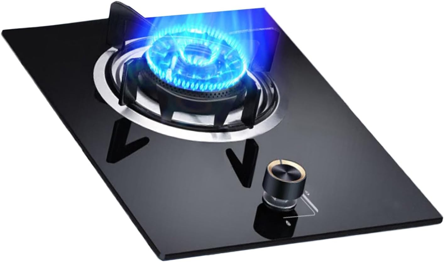 Gas Stove with 1 Burner,5.2KW Camping Gas Cooker,Gas/LP Gas Conversion Stove,with Flameout Protection,for Home Kitchen(NG)