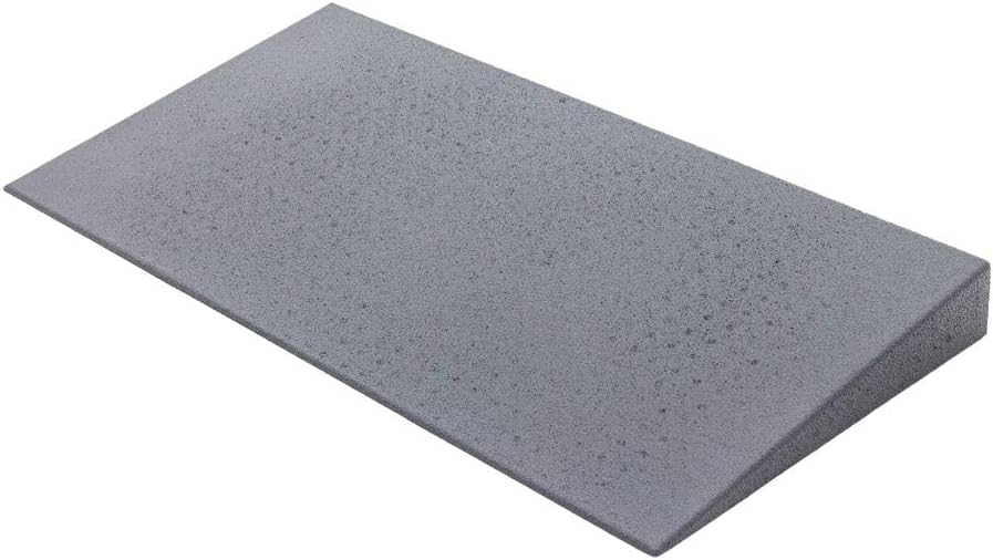 3' Doorway Threshold Wheelchair Ramp, 800 lb Cap, Solid Foam, Silver Spring
